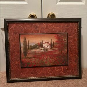 Brown Frame Multi color W22 X H18 Wall Painting.